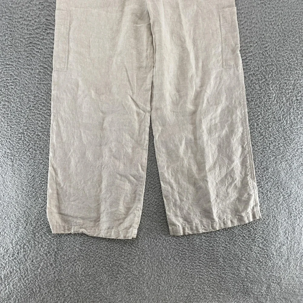 Reformation Cargo Pants‎ Womens Medium Ethan 100% Linen Wide Leg Baggy Capsule